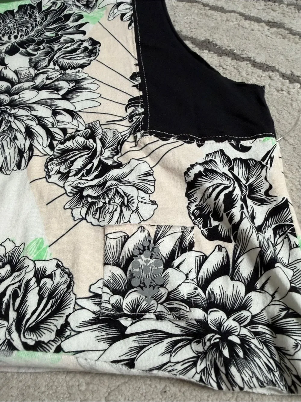 NWOT Free People Oversized Floral Tank